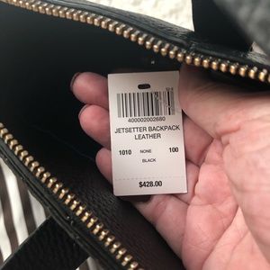 NWT Henri Bendel Large Leather Backpack.